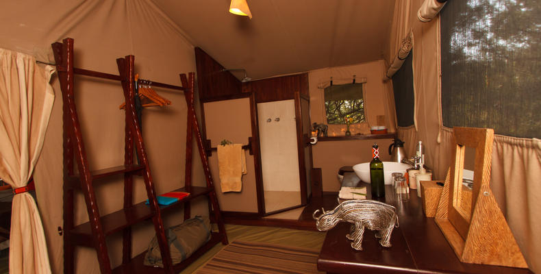 The bathroom with running water and flush toilets.